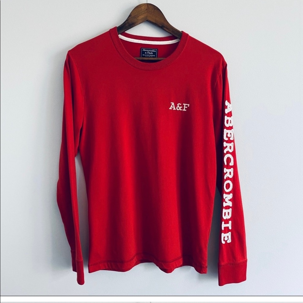 Abercrombie & Fitch Orange Long Sleeve